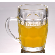 Haonai sell well classcial beer glass mug with beautiful decal print